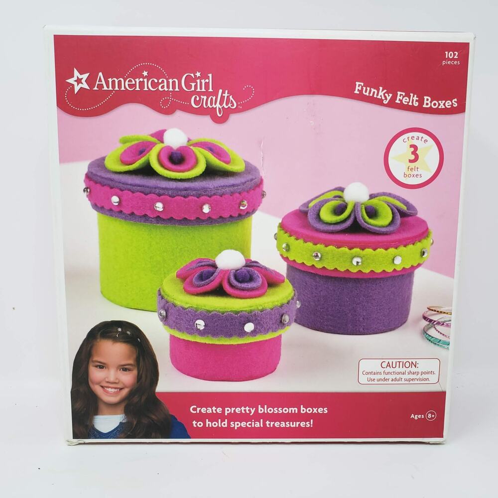 American Girl Crafts - Funky Felt Boxes Ages 8+